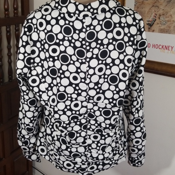 Toni Morgan pattern zippered jacket. Size L - Picture 5 of 8